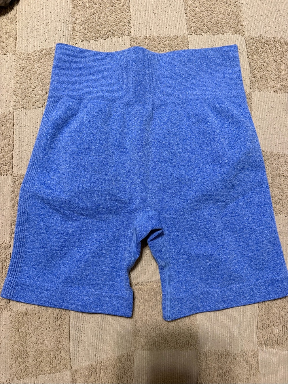 Seamless High-Rise Bike Shorts in Royal Blue